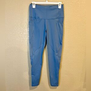 Victoria's Secret Sport Knockout Blue High Rise Leggings Pockets Size M